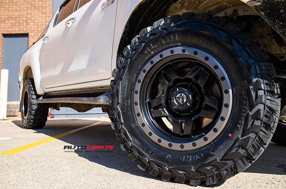 TOYOTA HILUX N80 4WD ANZA MATTE BLACK WITH ANTHRACITE RING